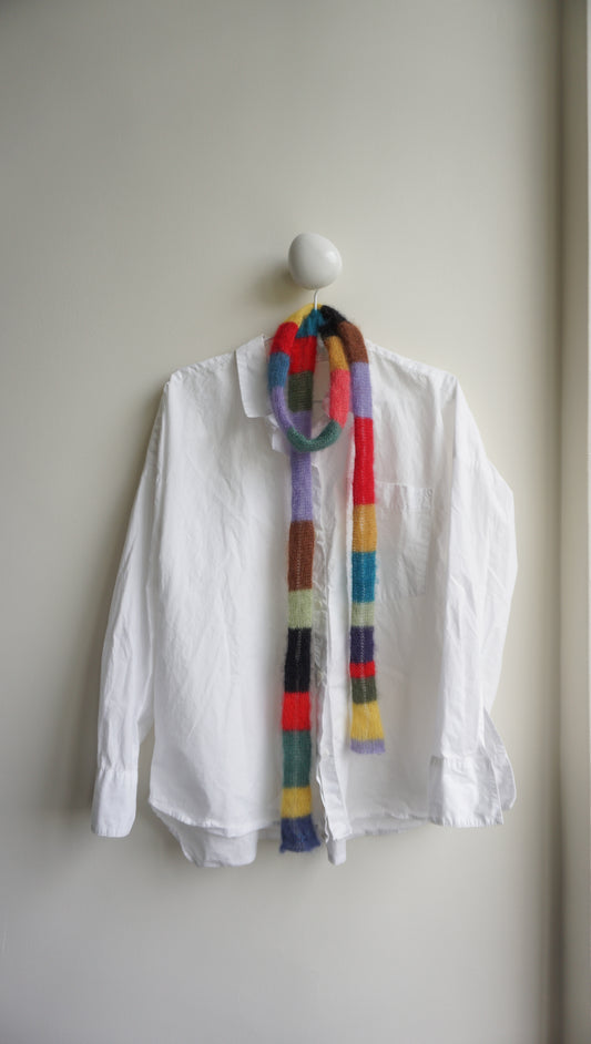 Small mohair scarf in bright colors