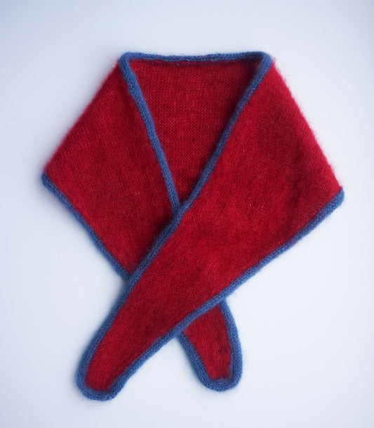 TOMO Bandana red with blue trim