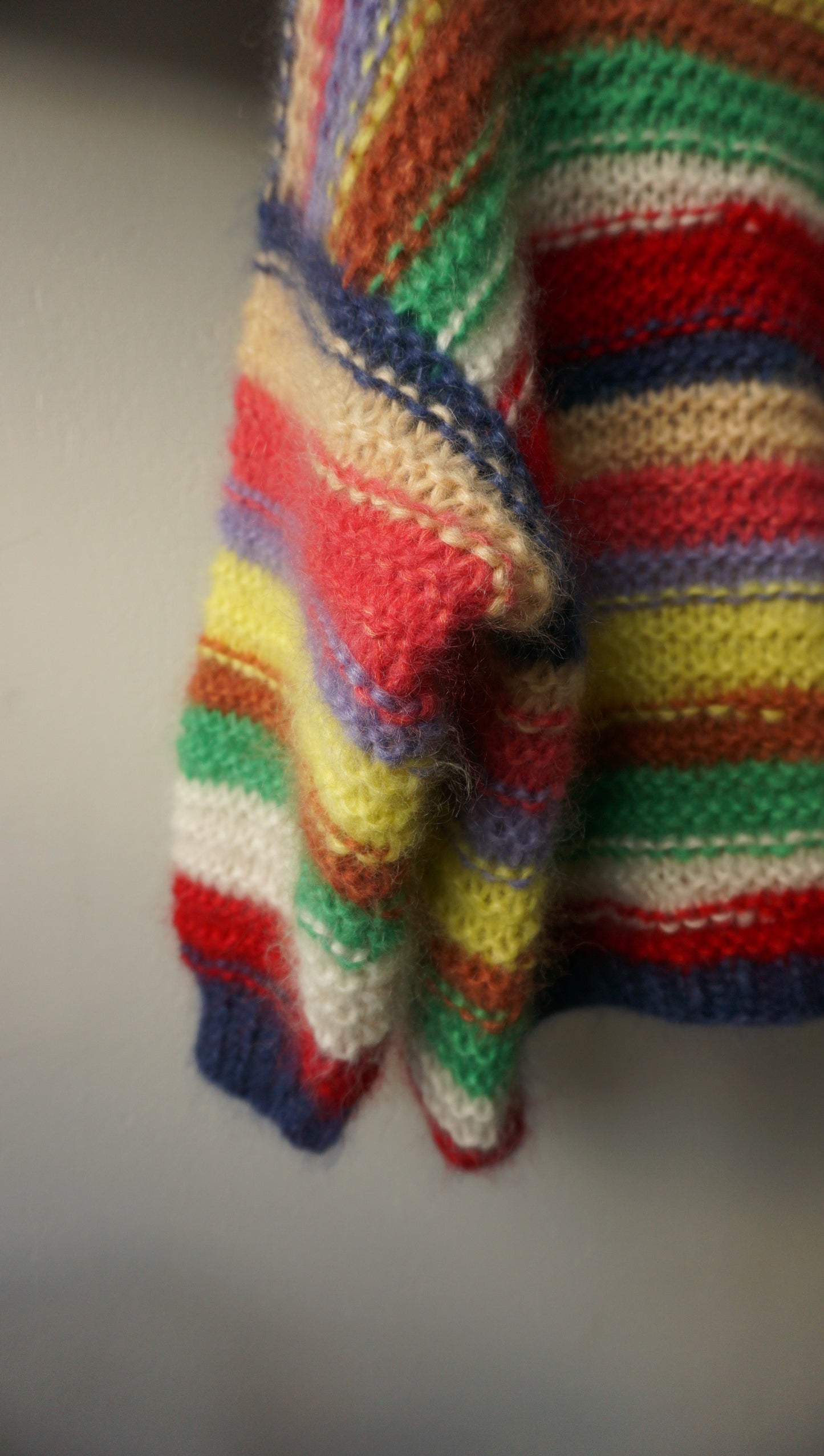 One of a kind striped mohair jumper