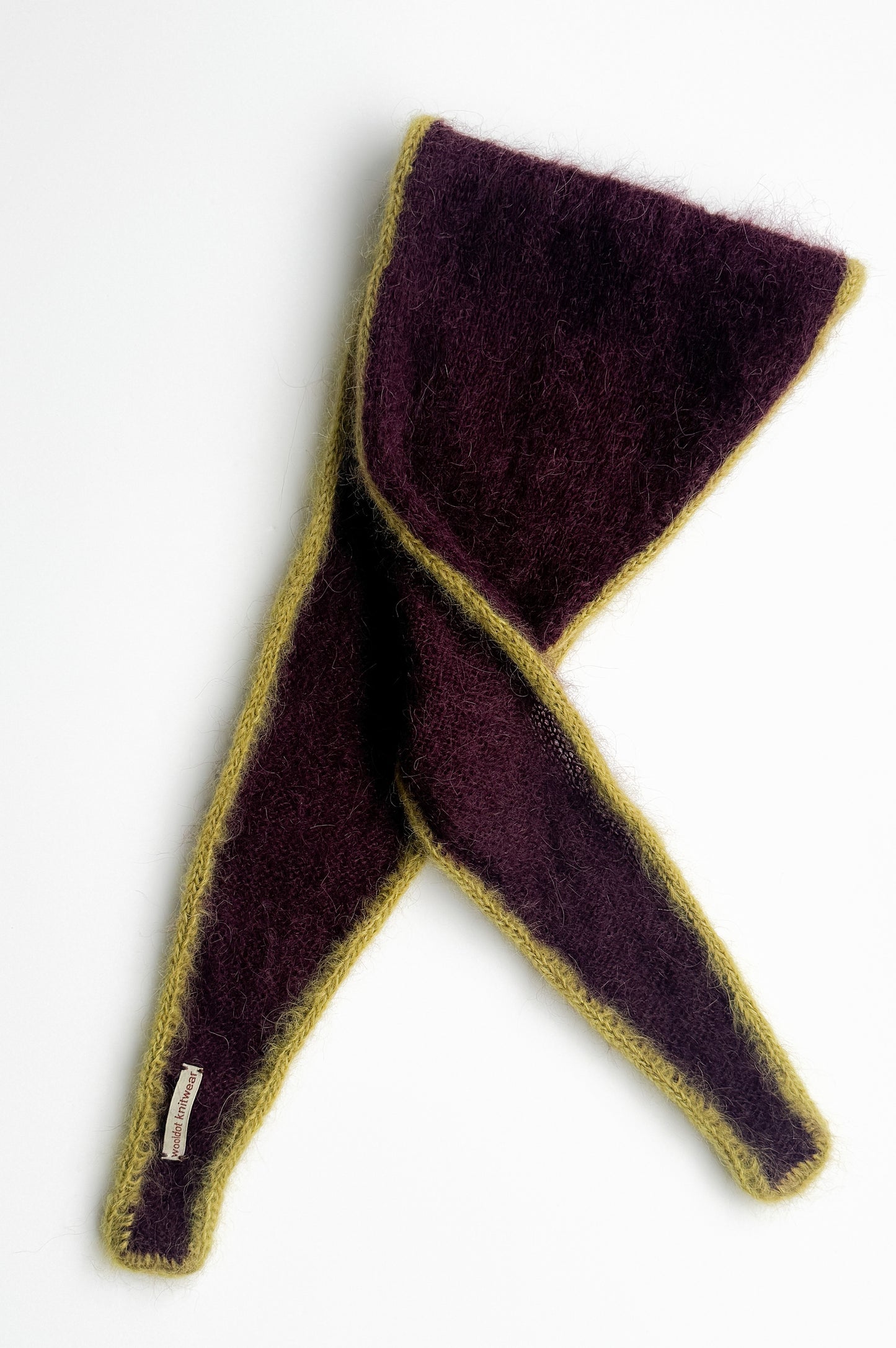 TOMO Bandana dark purple with green trim