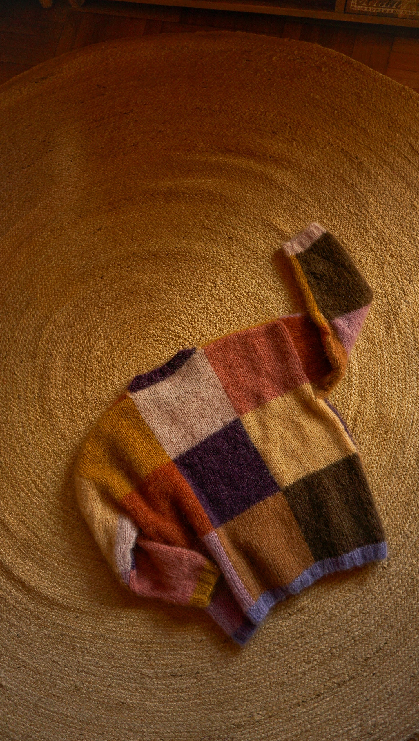 Square sweater in mohair & silk